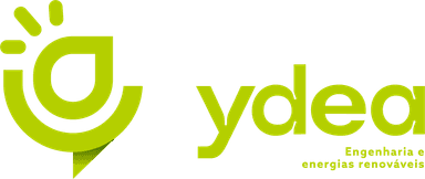 Logomarca com nome da Ydea Solar